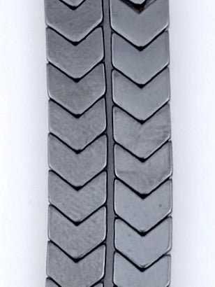 4x6mm Hematite Chevron Arrow Beads