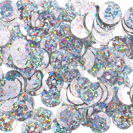 Sequins Round 6mm Aprx 1600pcs Hologram Silver