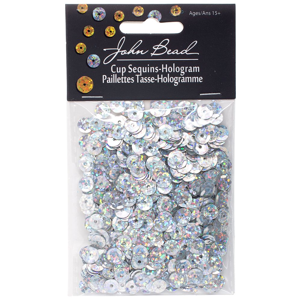 Sequins Round 6mm Aprx 1600pcs Hologram Silver