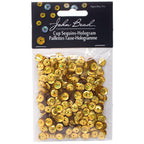 Sequins Round 6mm Aprx 1600pcs Hologram Gold