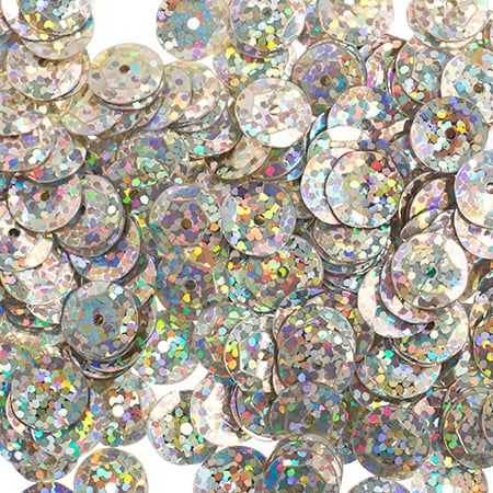 Sequins Round 6mm Aprx 1600pcs Hologram Champagne