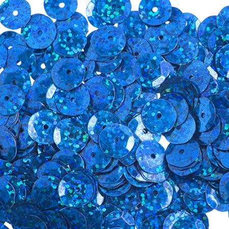 Sequins Round 6mm Aprx 1600pcs Hologram Royal Blue