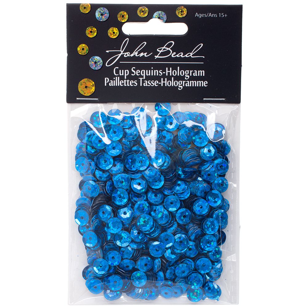 Sequins Round 6mm Aprx 1600pcs Hologram Royal Blue