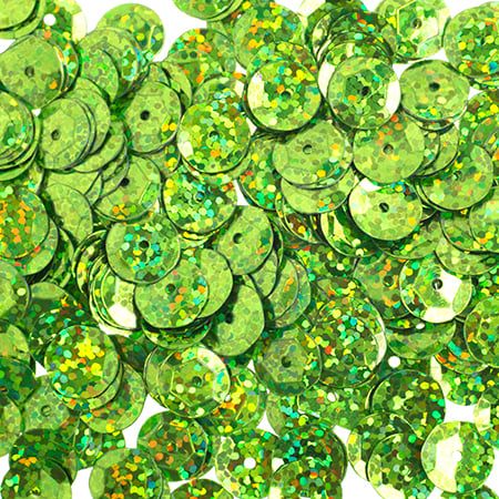 Sequins Round 6mm Aprx 1600pcs Hologram Lime Green