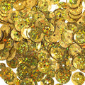 Sequins Round 8mm Aprx 850pcs Hologram Gold