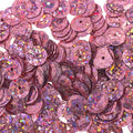 Sequins Round 8mm Aprx 850pcs Hologram Rosa