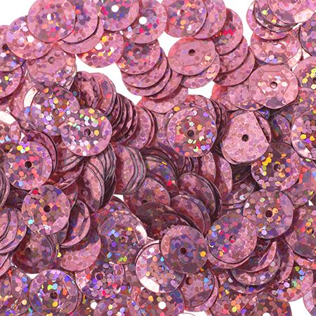 Sequins Round 8mm Aprx 850pcs Hologram Rosa