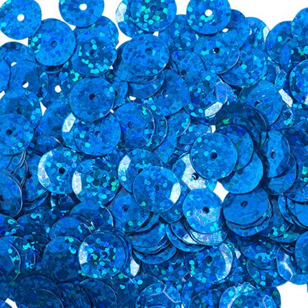 Sequins Round 8mm Aprx 850pcs Hologram Royal Blue
