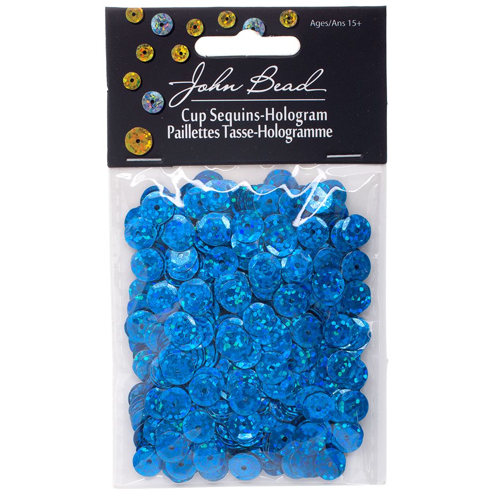 Sequins Round 8mm Aprx 850pcs Hologram Royal Blue