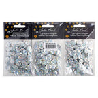 Sequins Round 10mm Aprx 450pcs Hologram Silver