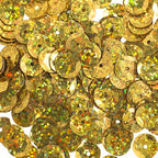 Sequins Round 10mm Aprx 450pcs Hologram Gold