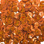 Sequins Round 10mm Aprx 450pcs Hologram Orange