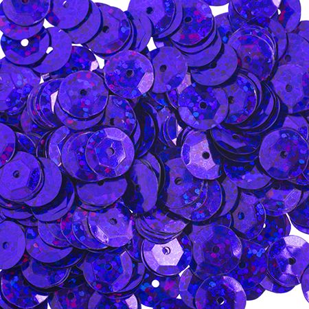 Sequins Round 10mm Aprx 450pcs Hologram Purple