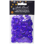 Sequins Round 10mm Aprx 450pcs Hologram Purple