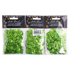 Sequins Round 10mm Aprx 450pcs Hologram Lime Green