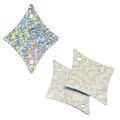 Sequins Hologram 29x36mm With Hole Diamond SILVER