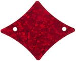 Sequins Hologram 29x36mm With Hole Diamond RED