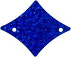 Sequins Hologram 29x36mm With Hole Diamond ROYAL BLUE
