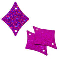 Sequins Hologram 29x36mm With Hole Diamond FUCHSIA