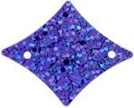 Sequins Hologram 29x36mm With Hole Diamond LILAC