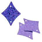 Sequins Hologram 29x36mm With Hole Diamond LILAC