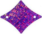 Sequins Hologram 29x36mm With Hole Diamond PINK