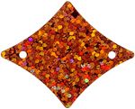 Sequins Hologram 29x36mm With Hole Diamond ORANGE