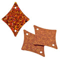 Sequins Hologram 29x36mm With Hole Diamond ORANGE