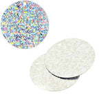 Sequins Hologram 30mm - 1mm Hole Round SILVER