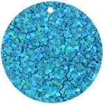 Sequins Hologram 30mm 1mm Hole Round AQUA
