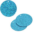 Sequins Hologram 30mm 1mm Hole Round AQUA