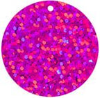 Sequins Hologram 30mm 1mm Hole Round FUCHSIA