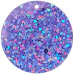 Sequins Hologram 30mm 1mm Hole Round LILAC