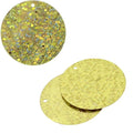 Sequins Hologram 30mm 1mm Hole Round YELLOW