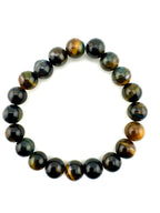 Blue Yellow Tigers Eye Beads Available in 6mm, 8mm, 10mm, 12mm, 14mm, 16mm Sizes