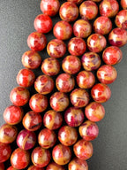 Suspended Copper Red Beads Available in 6mm, 8mm Sizes