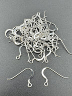 925 Sterling Silver Fish Hook Earring Findings 5 pairs