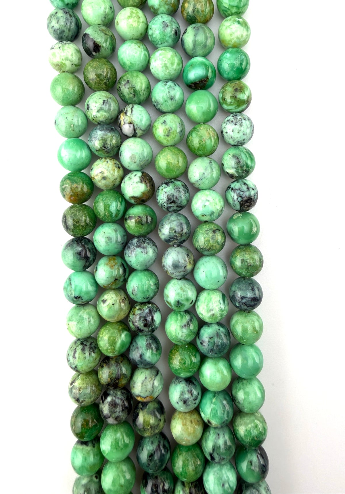 Green Phosphsidorite Beads Available in 8mm Sizes