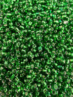 Mino Seed Beads 11/0 Green Silverlined
