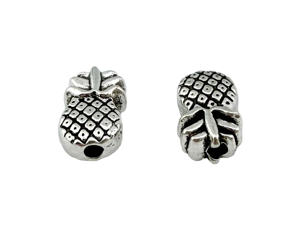 10x6mm Pinapple Spacer Rhodium