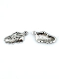 22.5mm Baseball Cleet Charm Rhodium