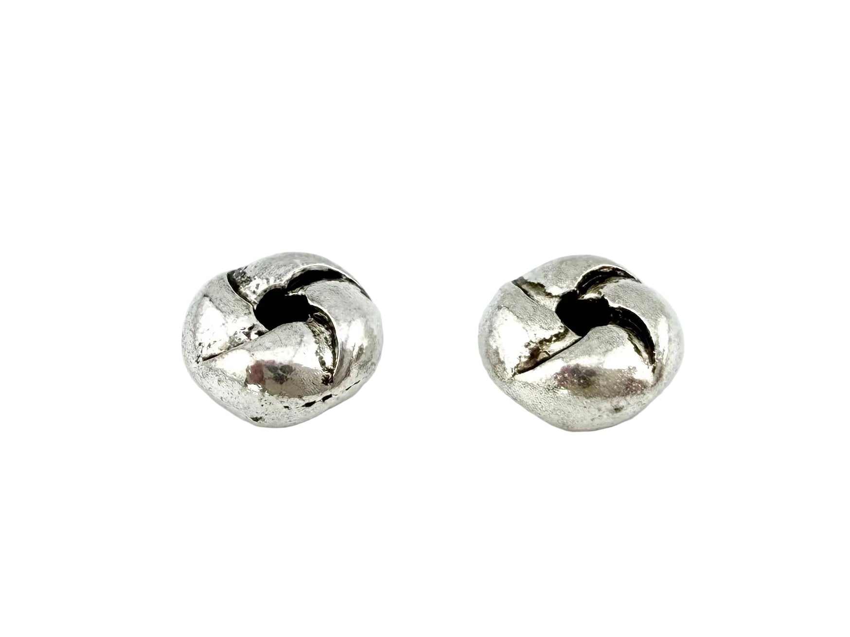 4x7.5mm Knot Disk Spacer Rhodium