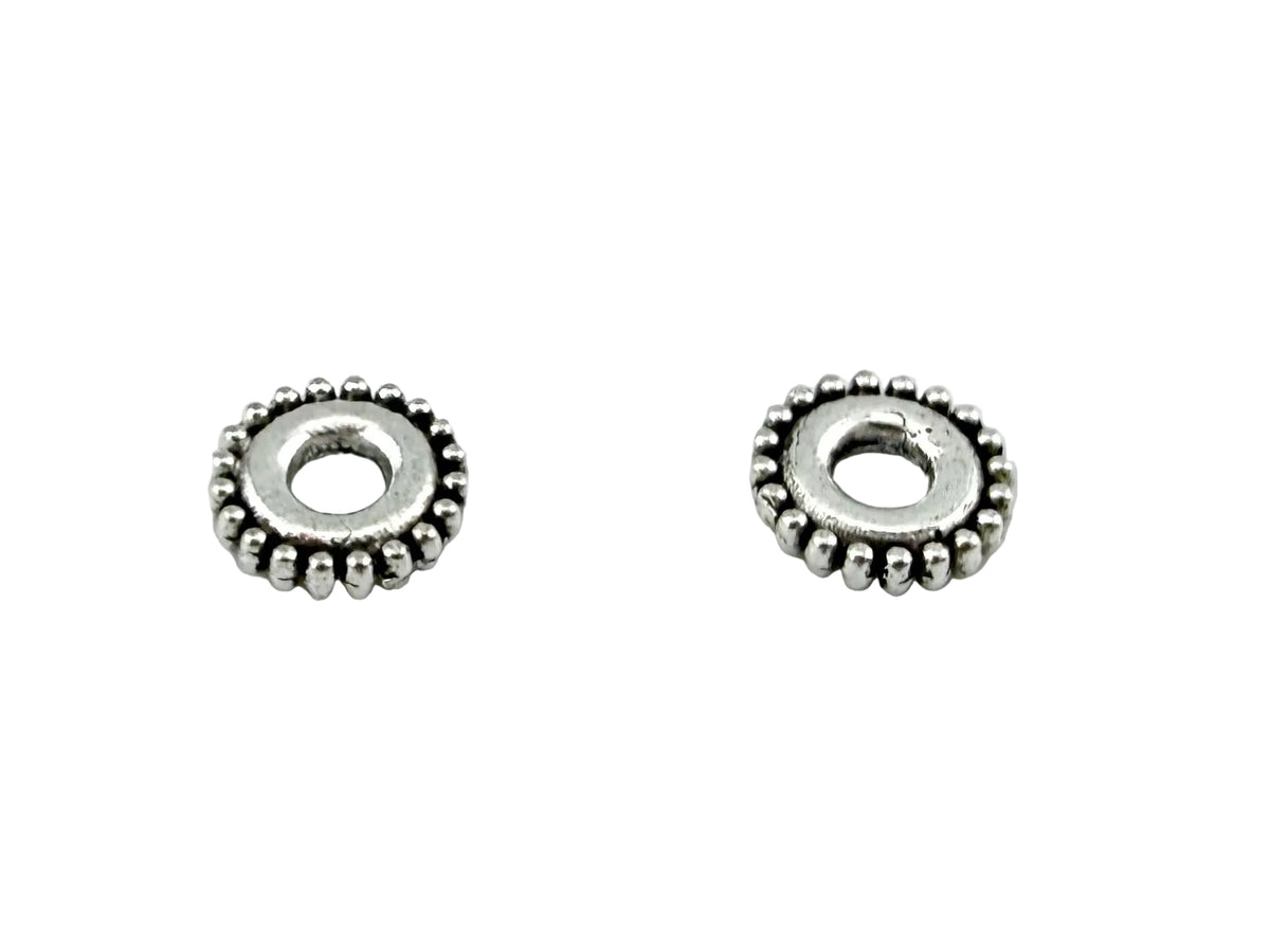 1x6mm Spacer Disk Rhodium