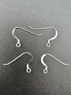 925 Sterling Silver Fish Hook Earring Findings 5 pairs