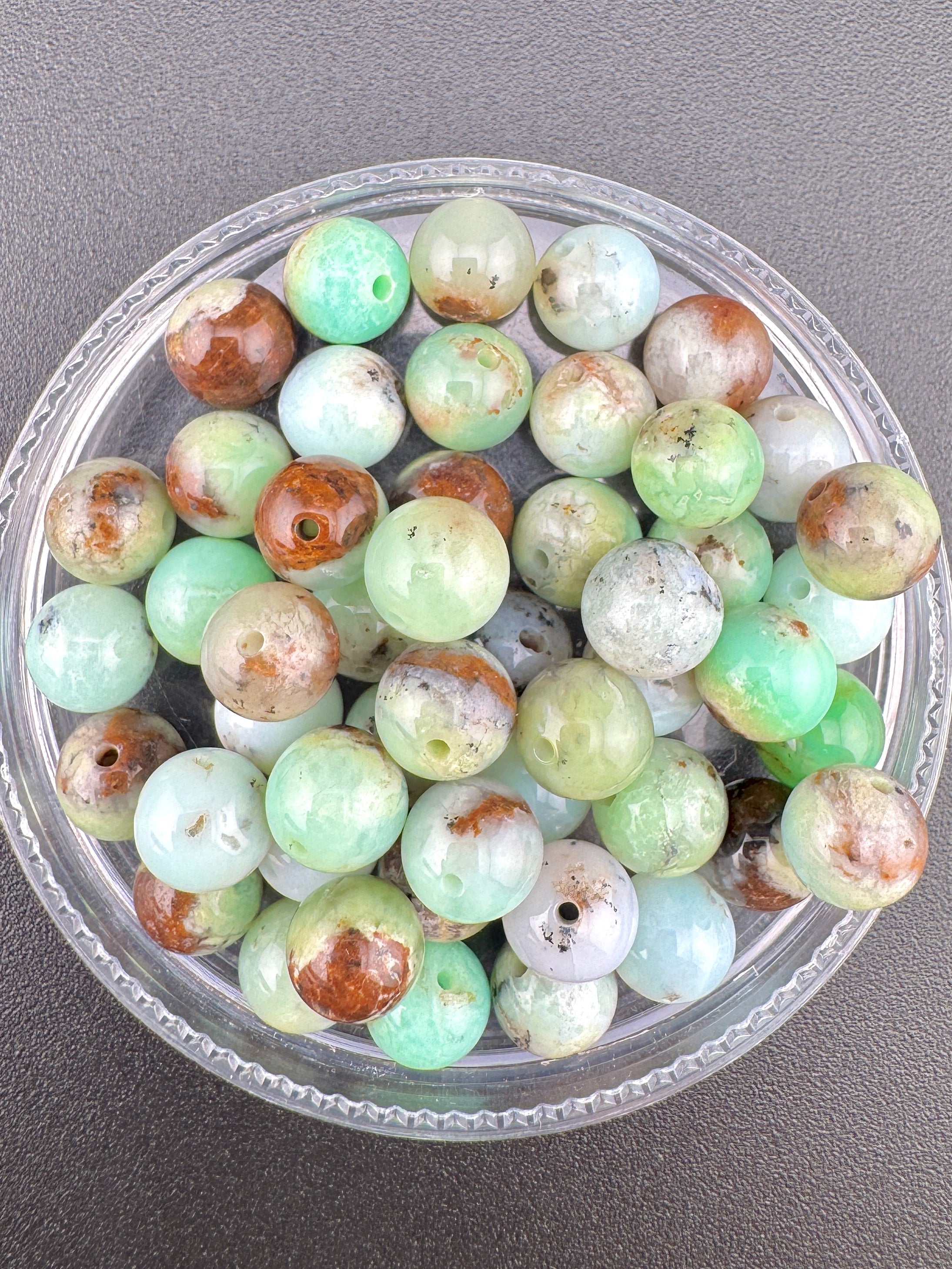 Chrysoprase Beads Available in 6mm, 8mm Sizes