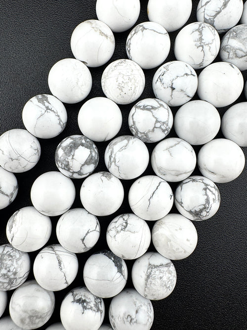 White Howlite Natural Stone Beads