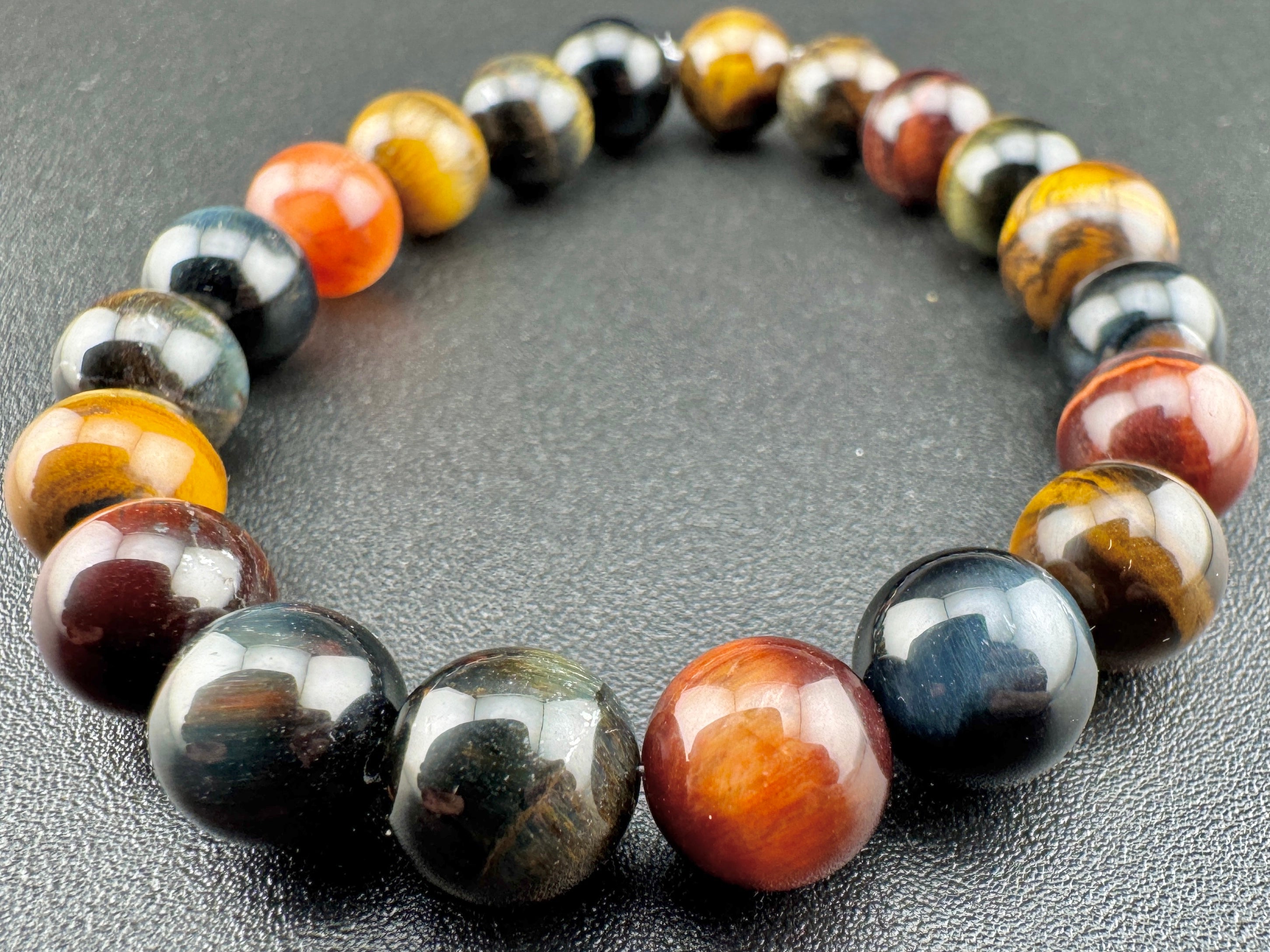 Tri Colour Tigers Eye Beads Available in 6mm, 8mm, 10mm, 12mm Sizes