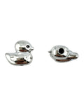 9x10mm Duckie Spacer Bead Rhodium