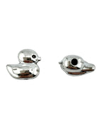 9x10mm Duckie Spacer Bead Rhodium