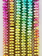2x4.5mm Hematite Disk Beads Multi Color
